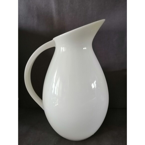 Vintage Lenox Ivory Bone China Pitcher mid century modern 6.5" Made in USA 24oz - Picture 1 of 3